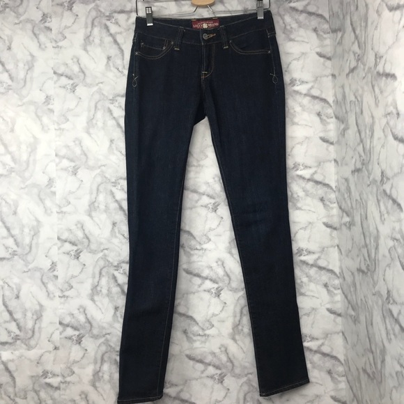 Lucky Brand Lola Skinny Jeans Dark Wash - Picture 2 of 8